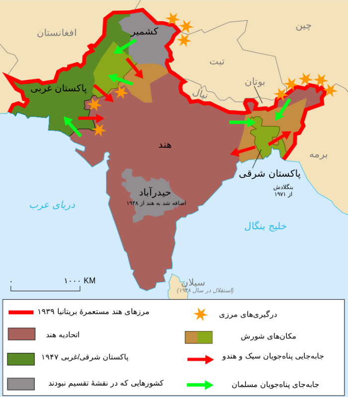 مشکل کشمیر در تقسیم هند از سیاست استعمار پیر انگلیس